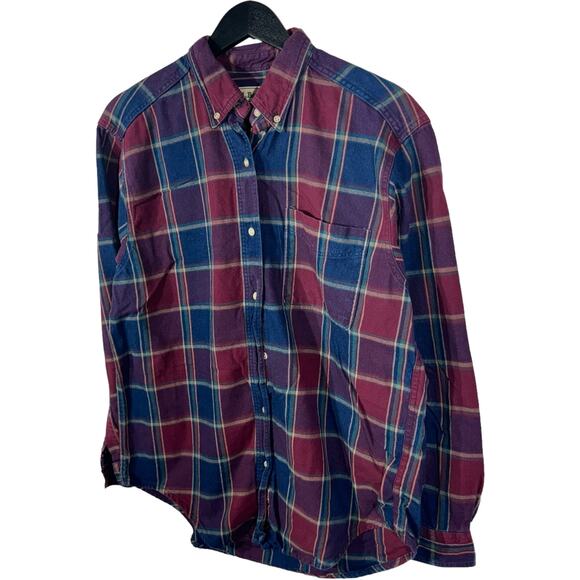 L.L. Bean Plaid Button Up - Picture 4 of 7